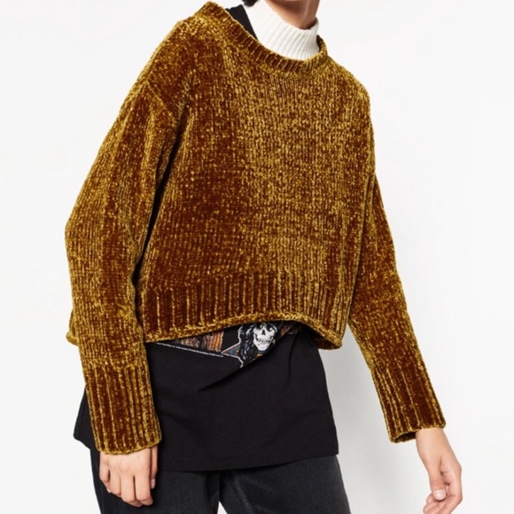 chenille jumper zara